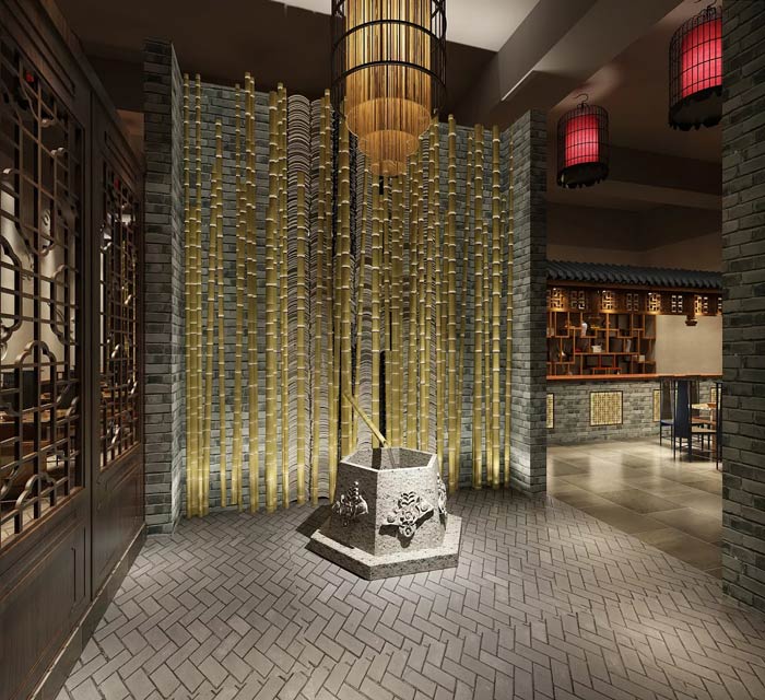 風味型火鍋店裝修設計案例效果圖分享！