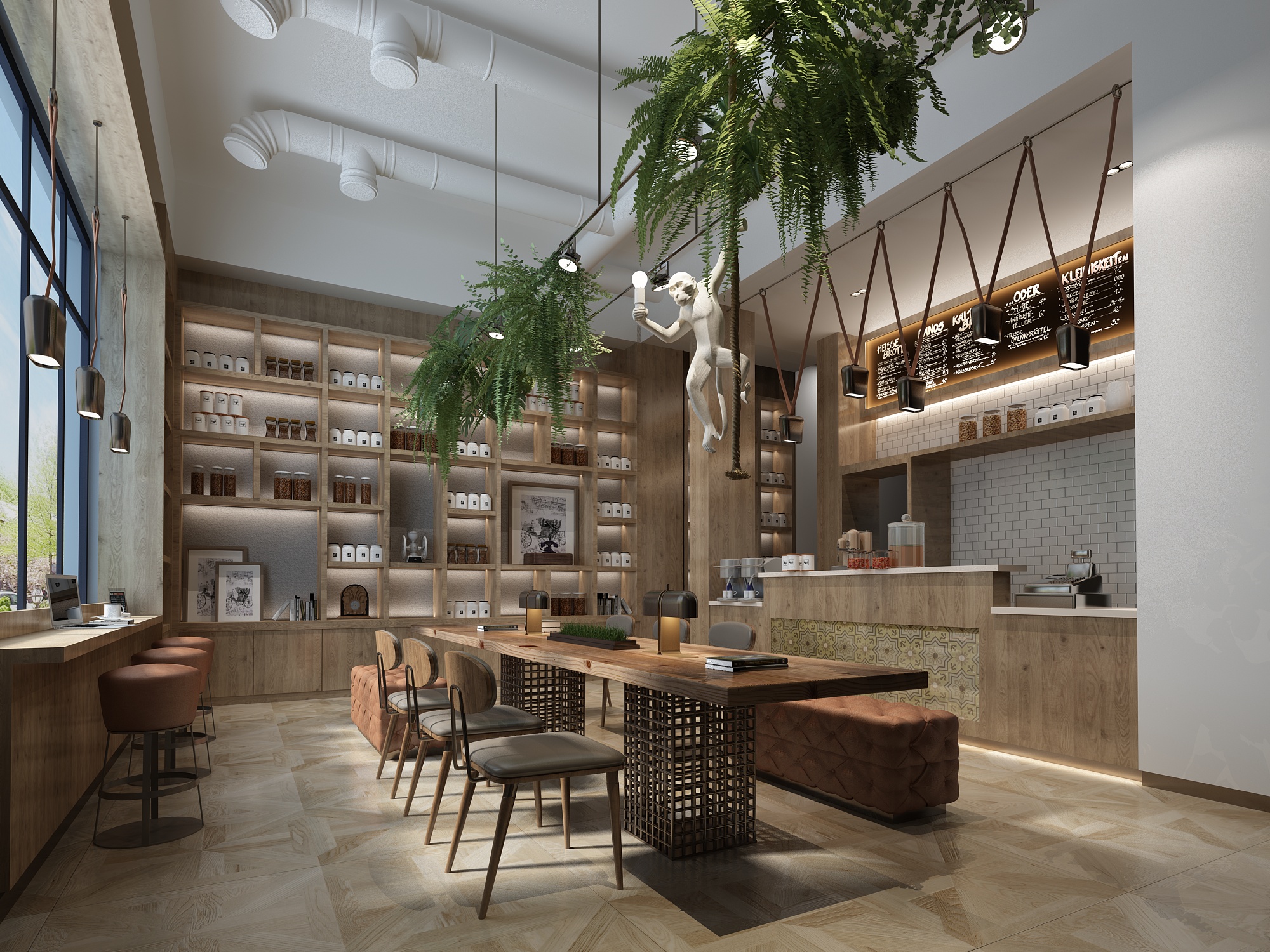 別有風味的咖啡館裝修設(shè)計效果圖