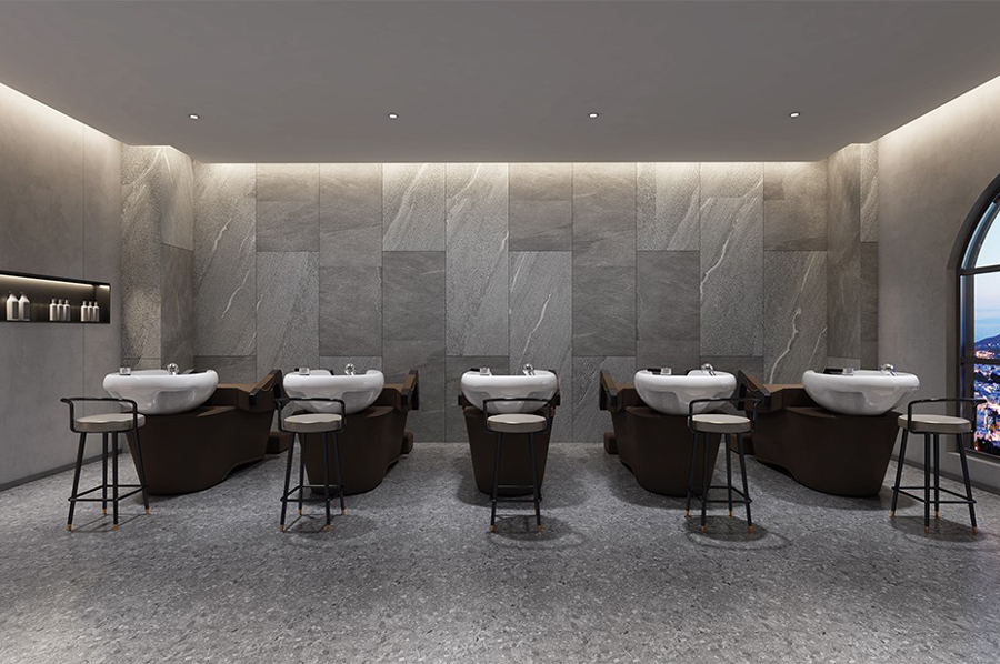 180平現代風格理發店裝修效果圖