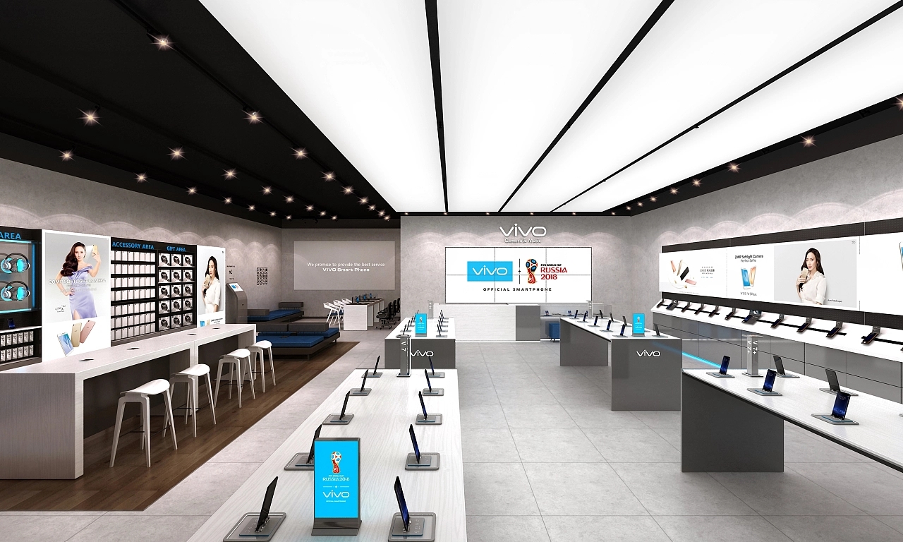 手機旗艦店200平店鋪店內裝修效果圖二