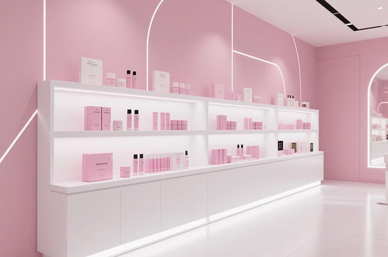 美容店墻面和地面的美觀性