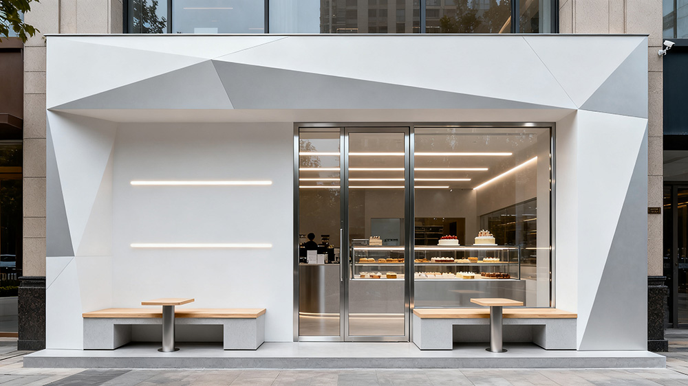 第3張蛋糕店門頭裝修設計效果圖