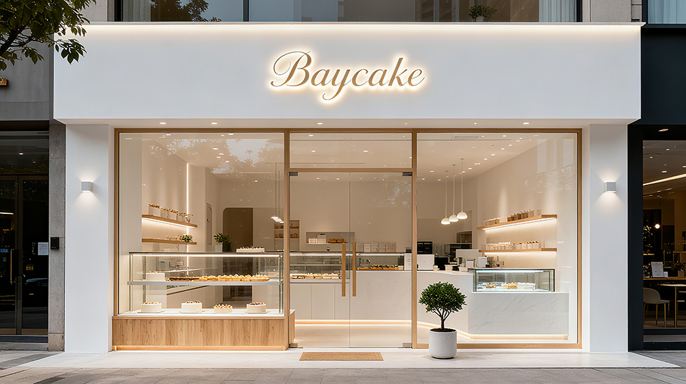 第5張蛋糕店門頭裝修設計效果圖